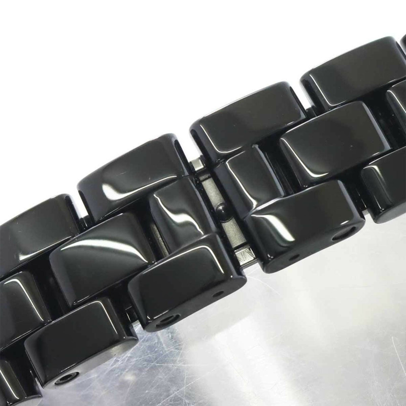 香奈兒 J12 29毫米 H2569 女士腕錶,8顆鑽石,黑色陶瓷石英錶-4