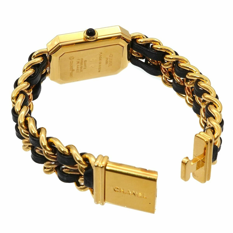 香奈兒 Premiere H0001 女士腕錶,M 碼,黑色和金色,石英機芯。-2