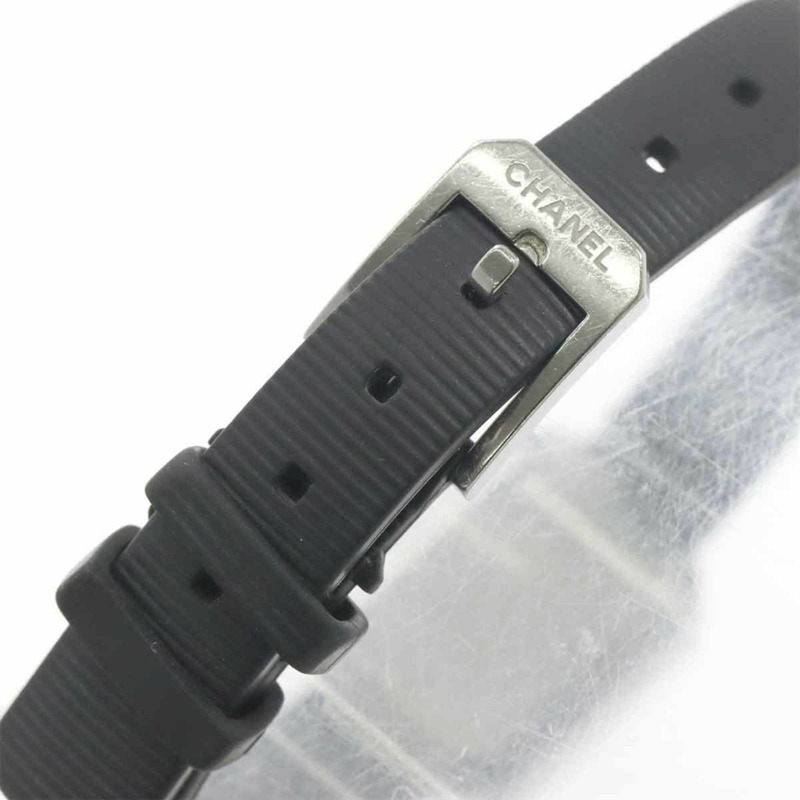 香奈兒 Premiere H2434 鑲鑽錶圈女錶,4 顆鑽石,黑色橡膠錶帶,石英錶-5