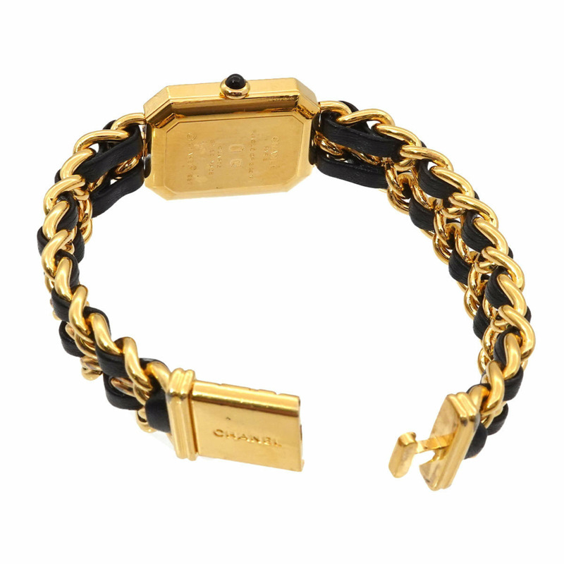 香奈兒 Premiere 大號 H0001 女士腕錶 黑色金石英錶-2