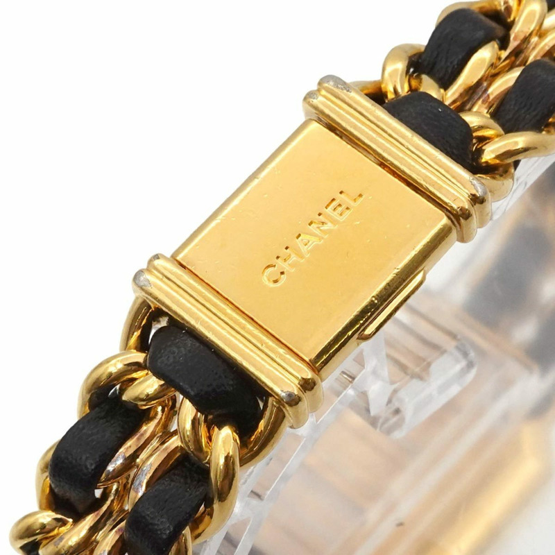 香奈兒 Premiere 大號 H0001 女士腕錶 黑色金石英錶-5