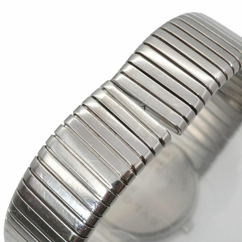 寶格麗 Tubogas BB262TS 女士腕錶,日期顯示,黑色石英錶-5