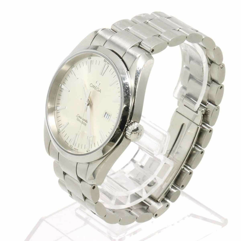 歐米茄海馬系列Aqua Terra 2517 30男士腕錶,日期顯示,銀色,石英錶-0