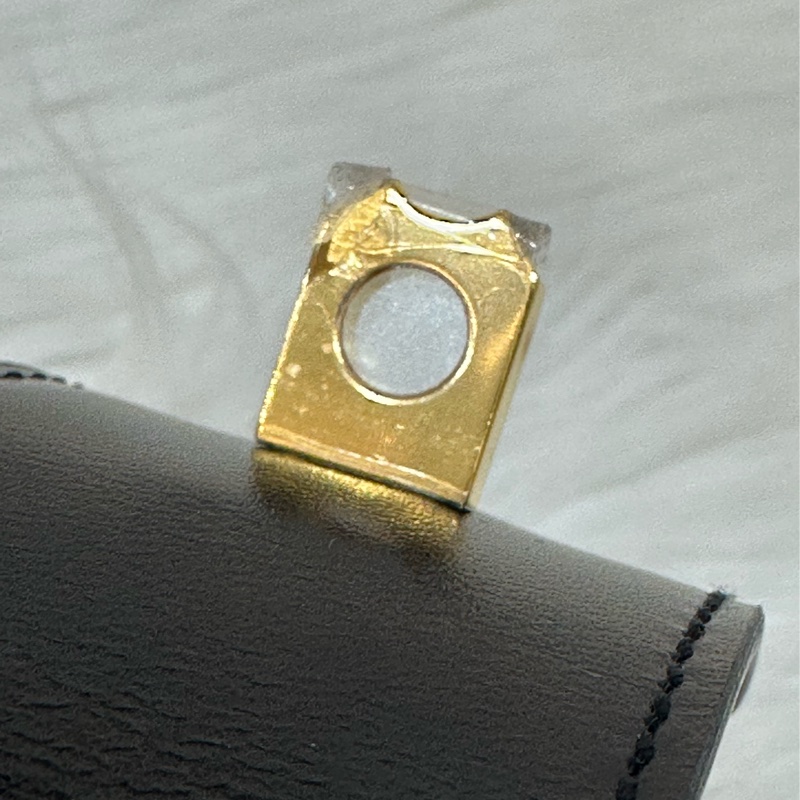 Hermes 黑皮金卯釘 CDC手環-5