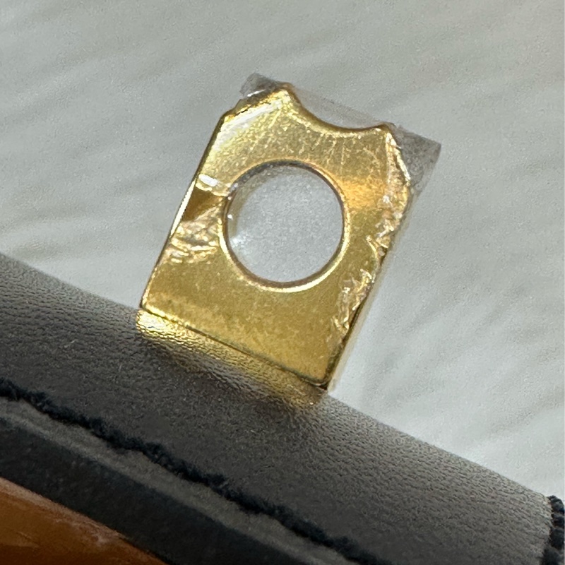 Hermes 黑皮金卯釘 CDC手環-6