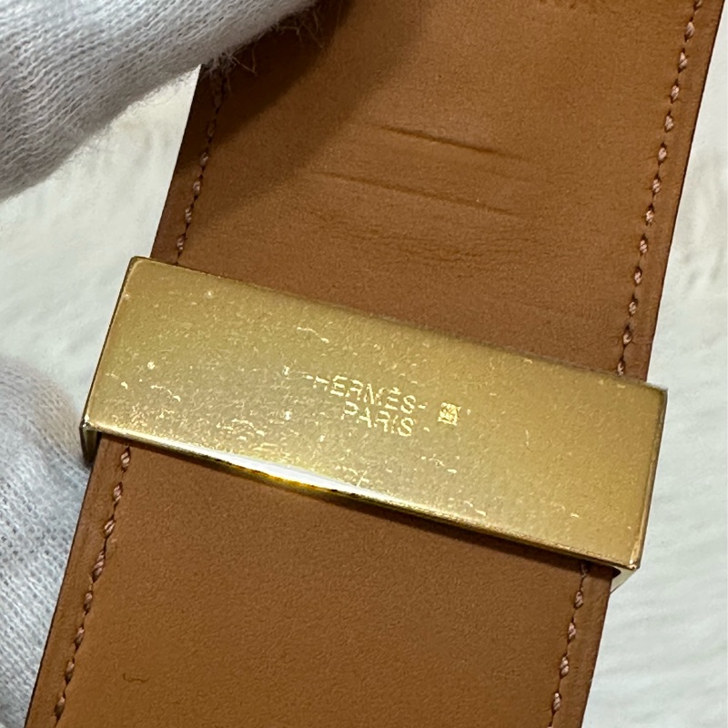 Hermes 黑皮金卯釘 CDC手環-14