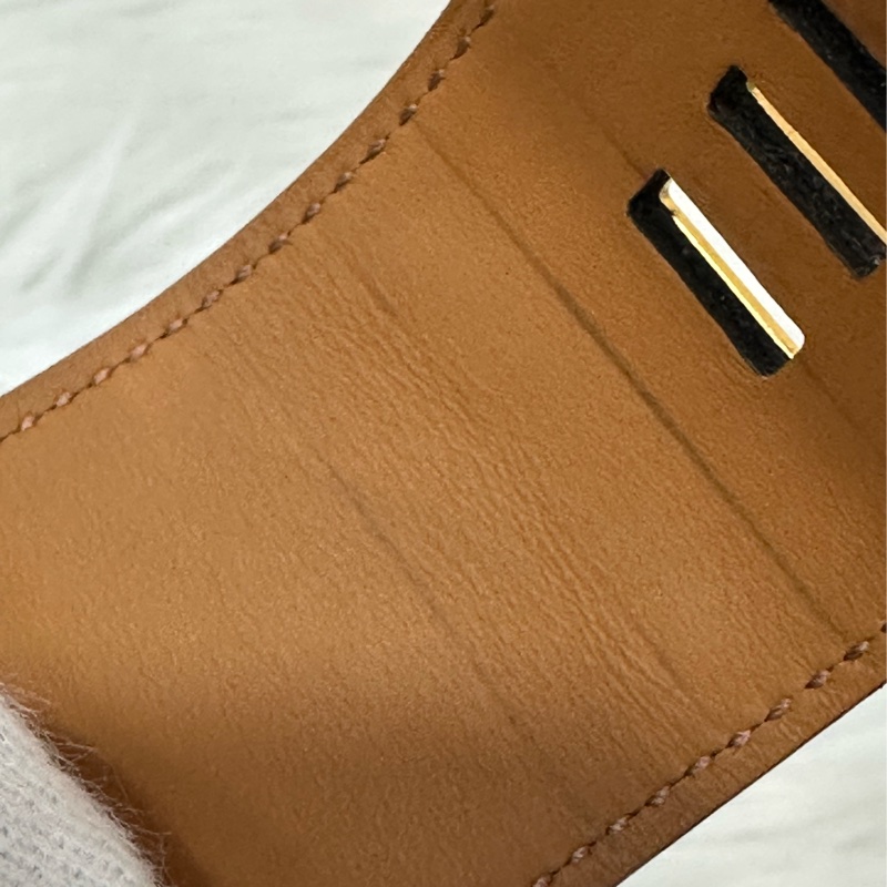 Hermes 黑皮金卯釘 CDC手環-18