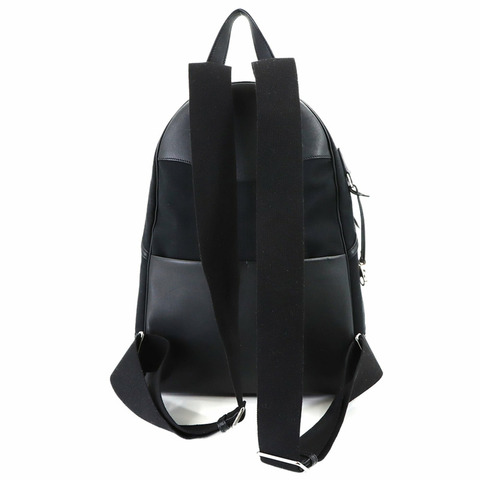 愛馬仕 Sac aux Allback 雙肩包，Toile Bivaque Swift 皮革，黑色，B 印記。