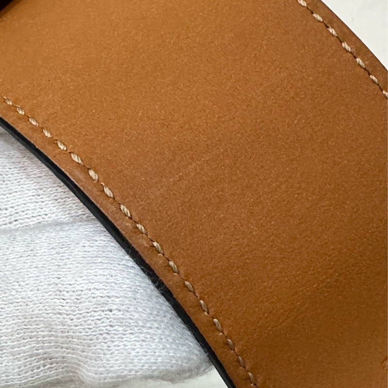 Hermes 紅鱷魚皮銀釦鉚釘手環 CDC-20