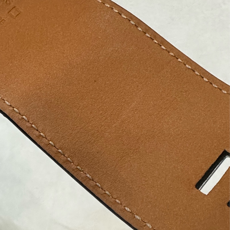 Hermes 紅鱷魚皮銀釦鉚釘手環 CDC-22