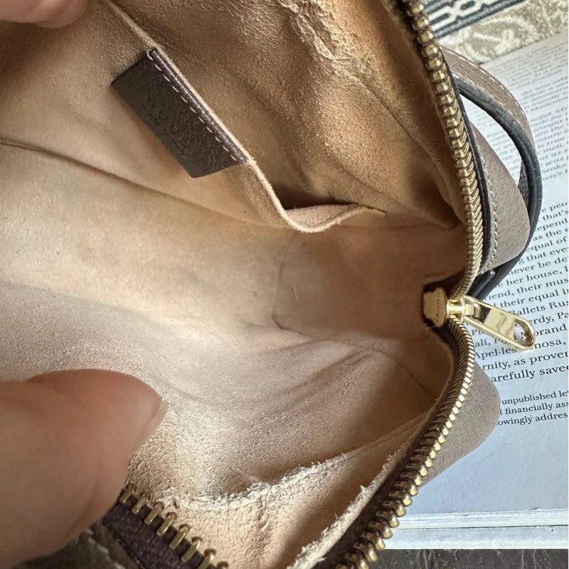 古馳 綠紅綠織帶斜背相機包(烏木色)迷你肩背包 gucci Ophidia GG Supreme-19