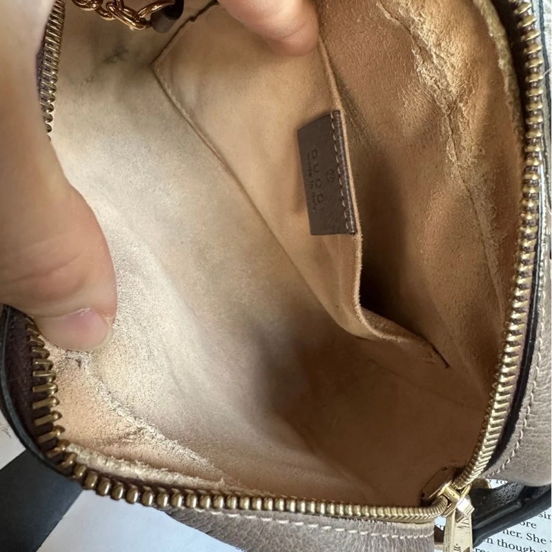 古馳 綠紅綠織帶斜背相機包(烏木色)迷你肩背包 gucci Ophidia GG Supreme-20