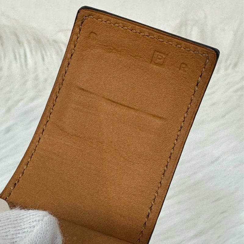 Hermes 紫皮銀釦卯釘手環 CDC-19