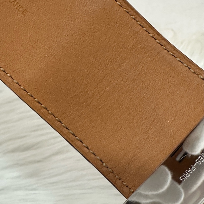 Hermes 紫皮銀釦卯釘手環 CDC-21