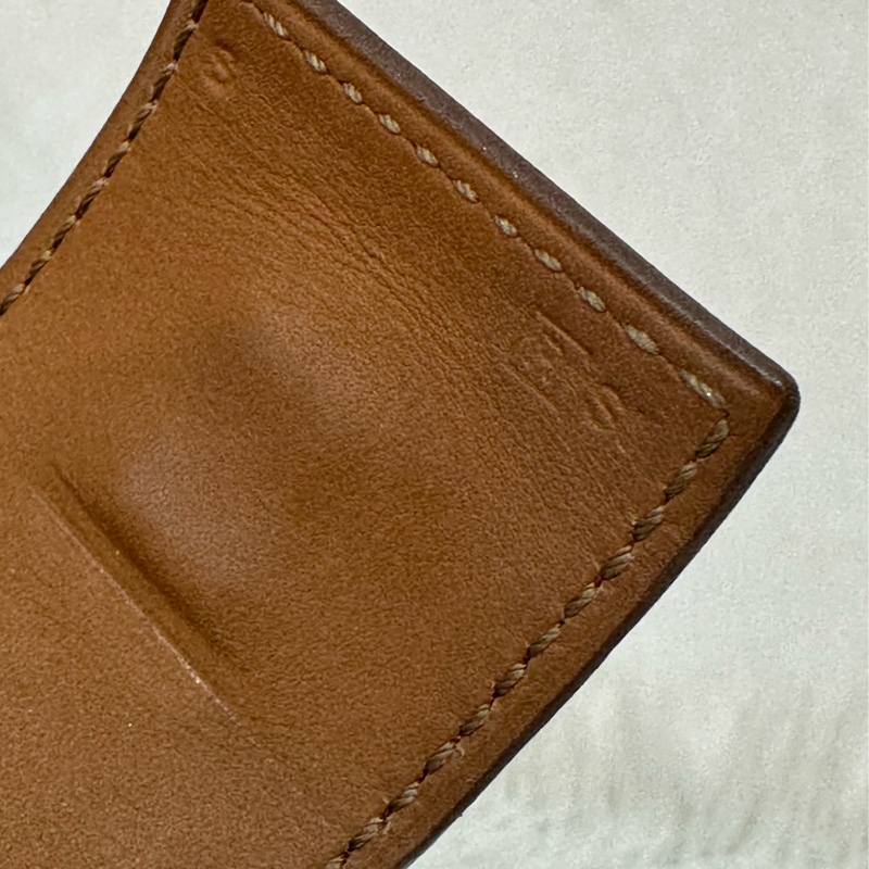Hermes 橘紅皮金釦卯釘 CDC手環-18