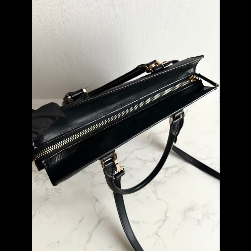 【LA LUNE】絕版中古包 Celine黑色老花托特包 單肩包 側背包 斜背包 二手包 復古包-3