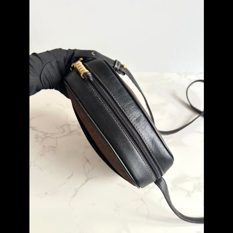 【LA LUNE】絕版中古包 Loewe蛇骨古董相機包 側背包 斜背包 皮革包 單肩包-6