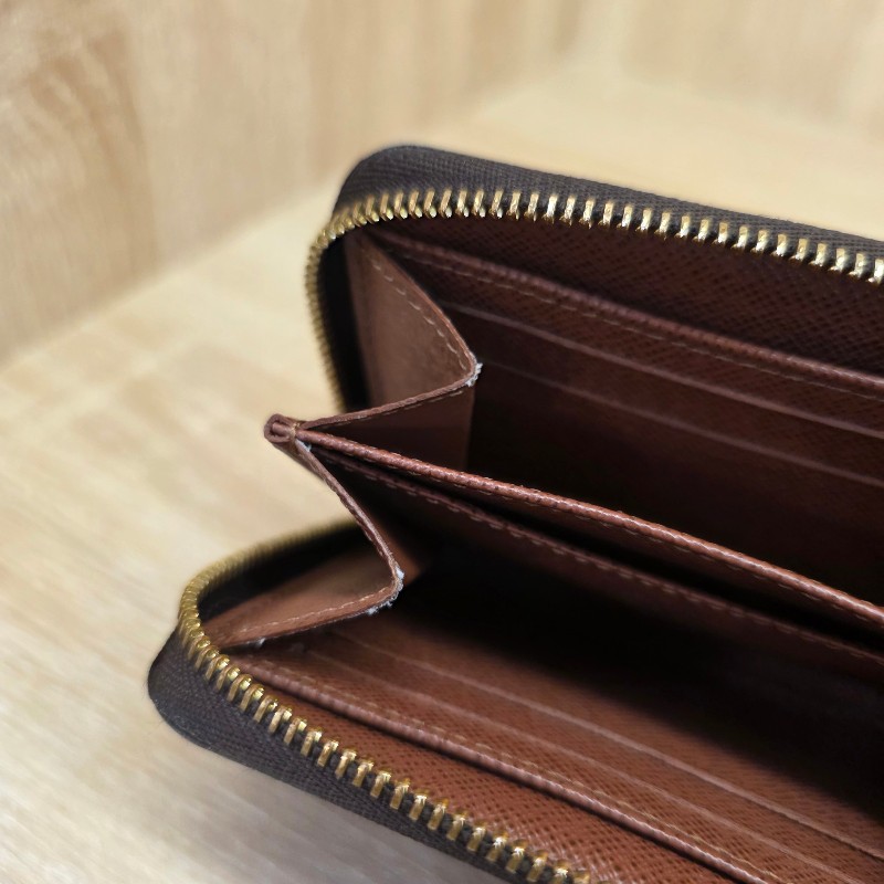 [福利品相出清😍] LV老花拉鏈零錢卡包-9