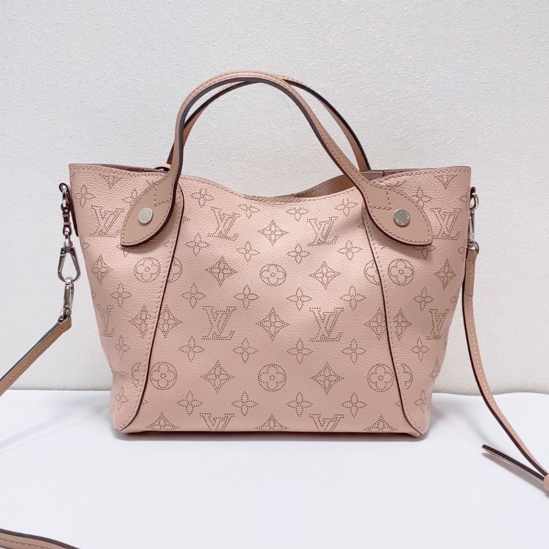 LV Hina月光女神粉色 小號托特包手提斜背包23×21×13cm 9新 配件盒子 塵袋-4