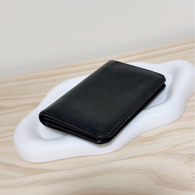 PRADA 黑防刮卡包-10