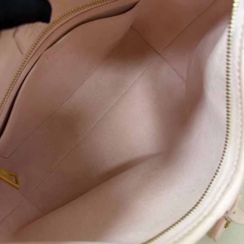 Lv 櫻花粉carryall 全皮壓紋 小號 芯片款 29.5×24cm 9新 配件子袋 塵袋-7