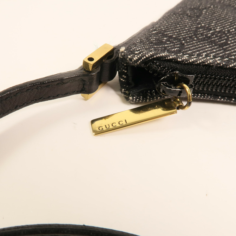 GUCCI 牛仔布Shoulder Bag金扣肩背袋-13
