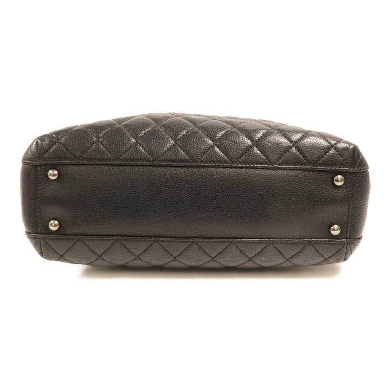 CHANEL 牛皮皮革Chain Shoulder銀扣鏈帶肩背袋-3