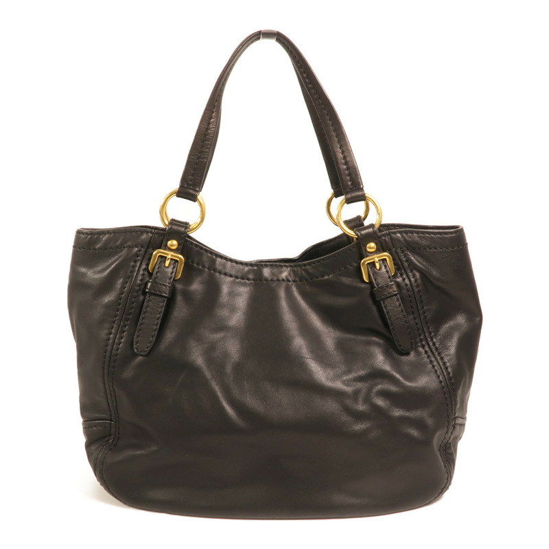 PRADA 牛皮皮革Shoulder Bag金扣肩背袋-1