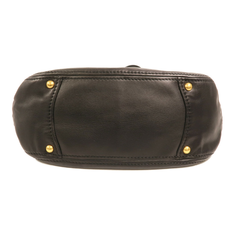 PRADA 牛皮皮革Shoulder Bag金扣肩背袋-3