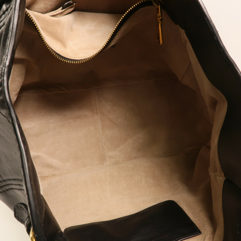 PRADA 牛皮皮革Shoulder Bag金扣肩背袋-4