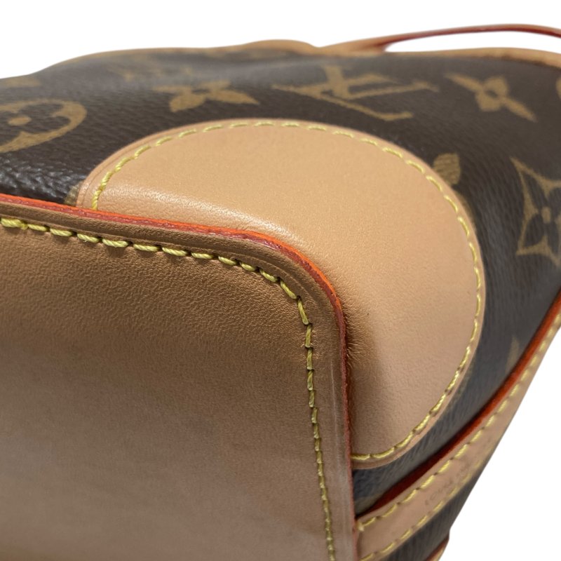 LOUIS VUITTON 路易威登 M57099 NOE PURSE MINI 迷你老花水桶包 帆布 棕色 金釦-8