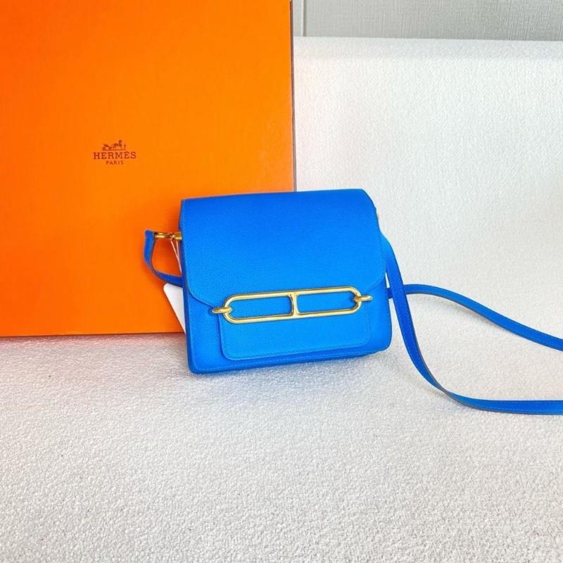 Hermes Roulis豬鼻子19 坦桑尼亞藍 evercolor皮 金扣15.5*17.5*5 9新 配件塵袋-4