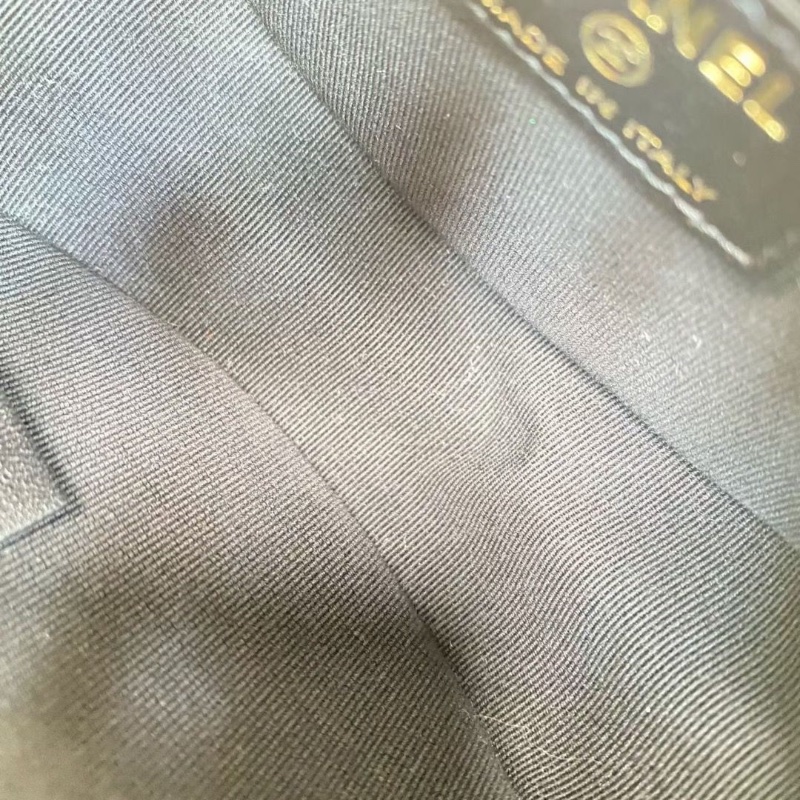 Chanel黑金mini月亮包 黑色金扣 羊皮13*10*5 95新 配件塵袋-8