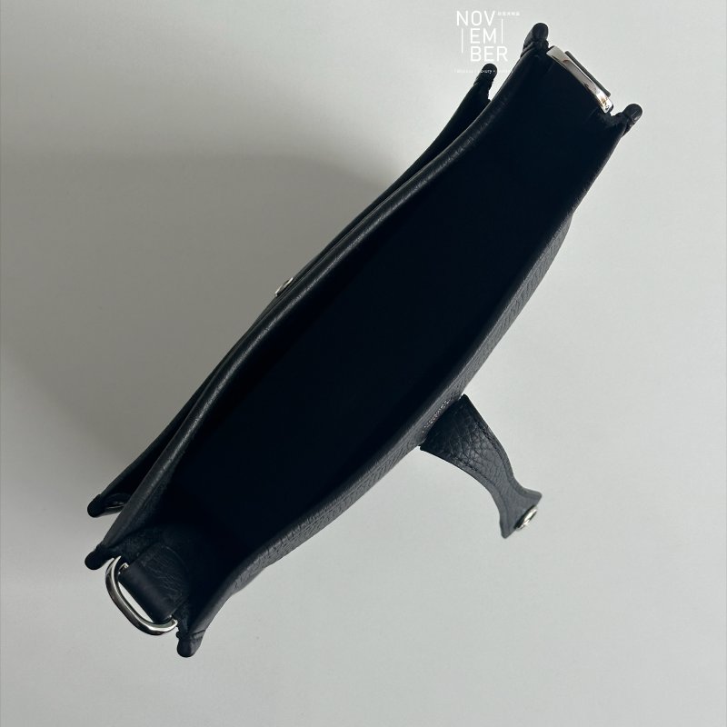 99新🆕 新尺寸✨ Hermès 愛馬仕 Evelyne 23 黑色銀釦-4