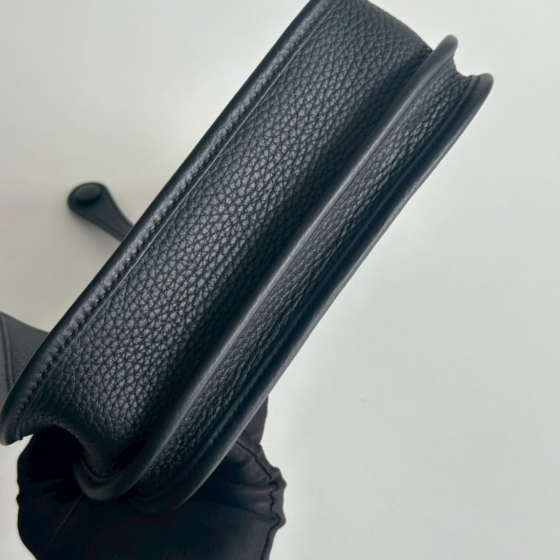 99新🆕 新尺寸✨ Hermès 愛馬仕 Evelyne 23 黑色銀釦-10