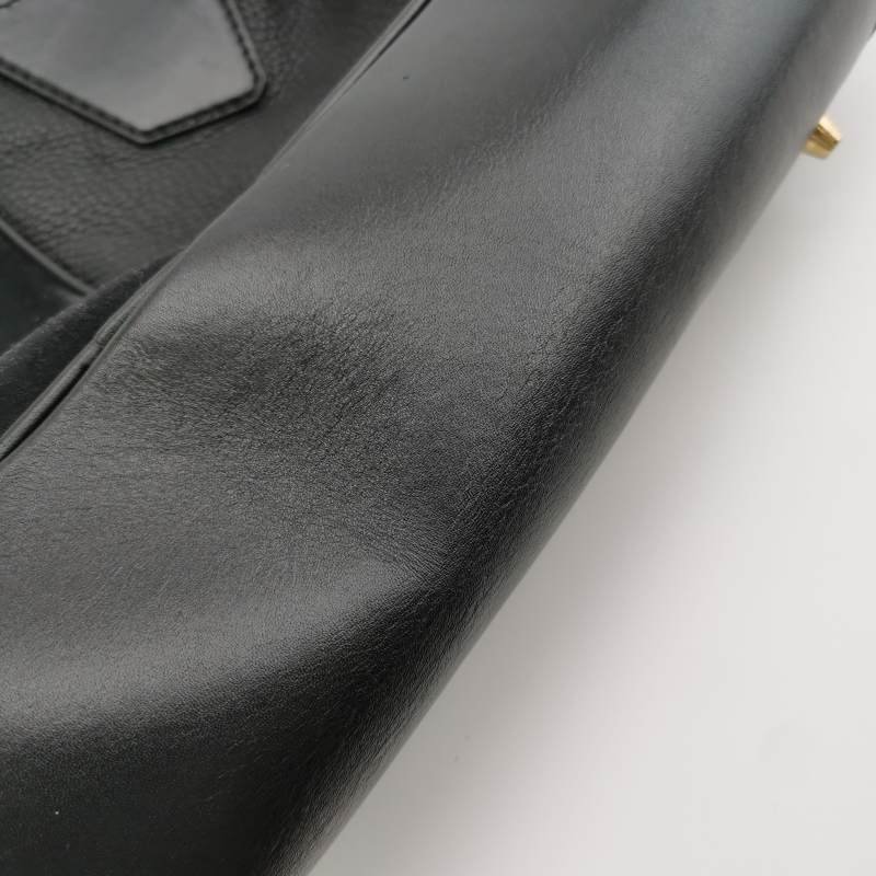 Burberry牛皮翻毛皮純色流蘇裝飾銘牌徽標斜挎包單肩包-9