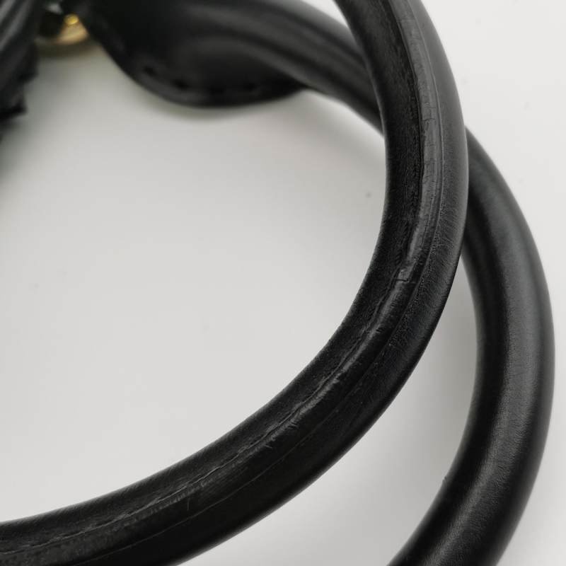 Burberry牛皮翻毛皮純色流蘇裝飾銘牌徽標斜挎包單肩包-13