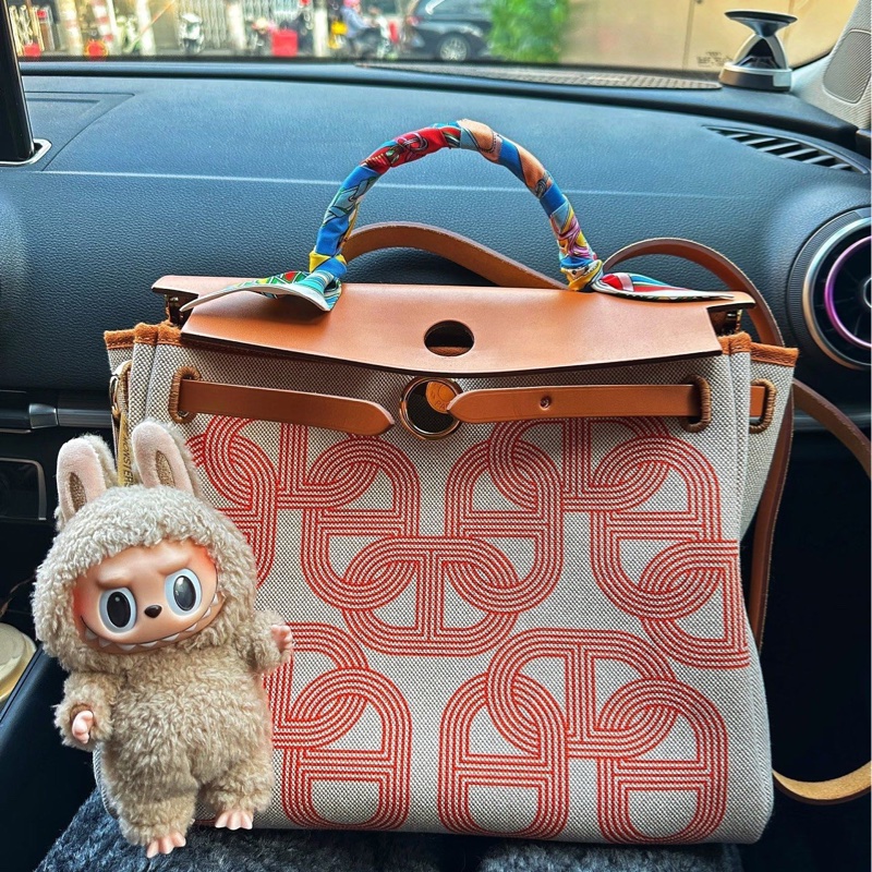 HERMES愛馬仕豬鼻子限定銀扣herbag31 31*12*25 銀扣 附件/鎖具/子包-1