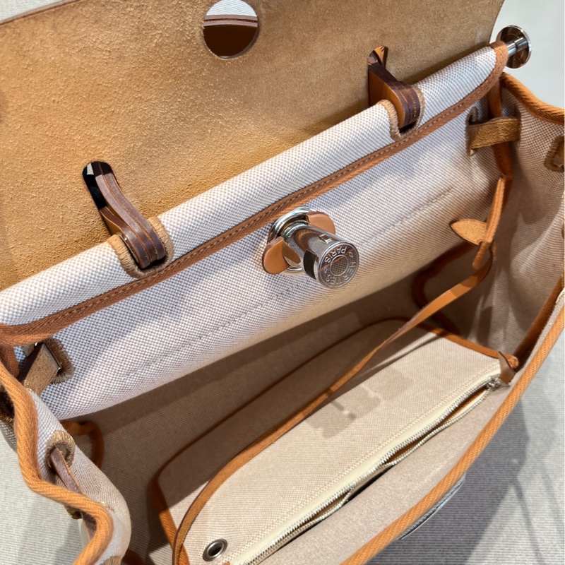 HERMES愛馬仕豬鼻子限定銀扣herbag31 31*12*25 銀扣 附件/鎖具/子包-3