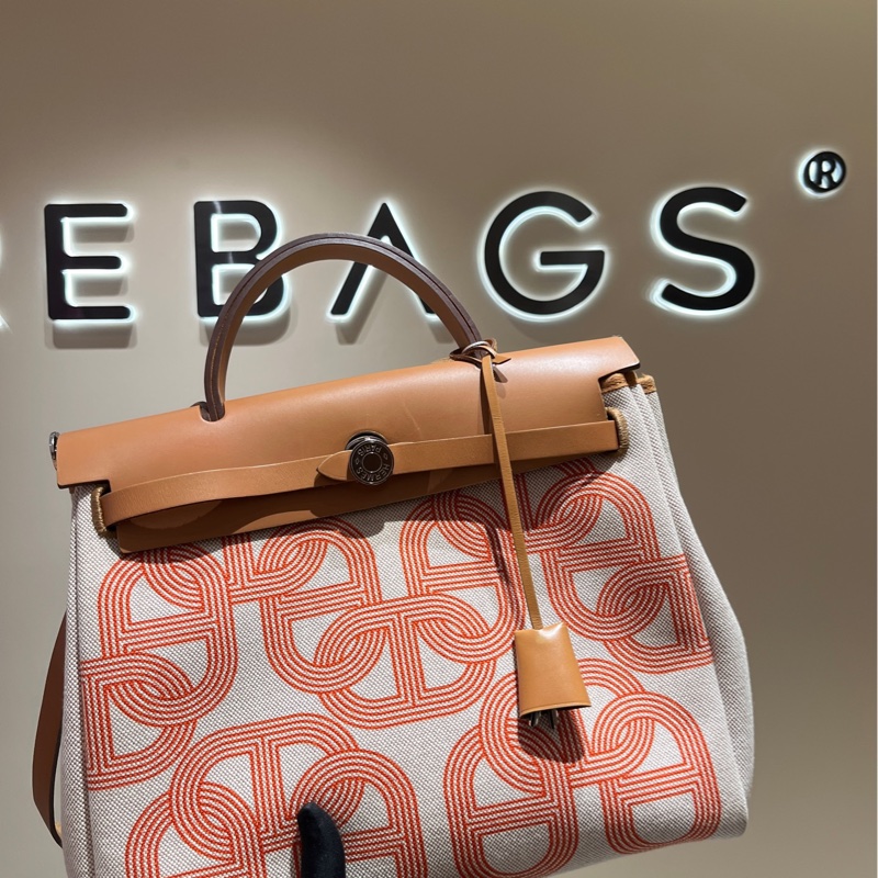 HERMES愛馬仕豬鼻子限定銀扣herbag31 31*12*25 銀扣 附件/鎖具/子包-7