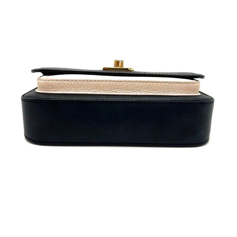 LV LOCKMETENDER 拼色肩背斜背鏈條包芯片款19*11*6 9新 配件塵袋-3