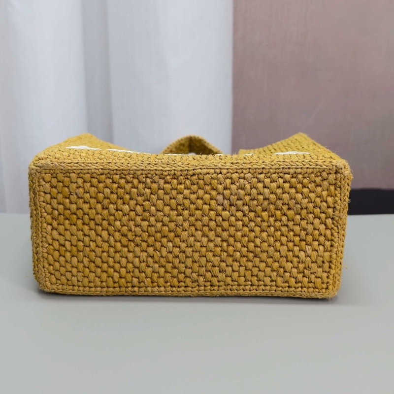 LOEWE草編手提肩背斜背托特包23*19*10 95新 配件塵袋-4