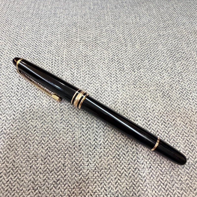 真品MONTBLANC 萬寶龍 Meisterstück 大師傑作(大班)鍍黃金經典鋼珠筆(古董級)-5