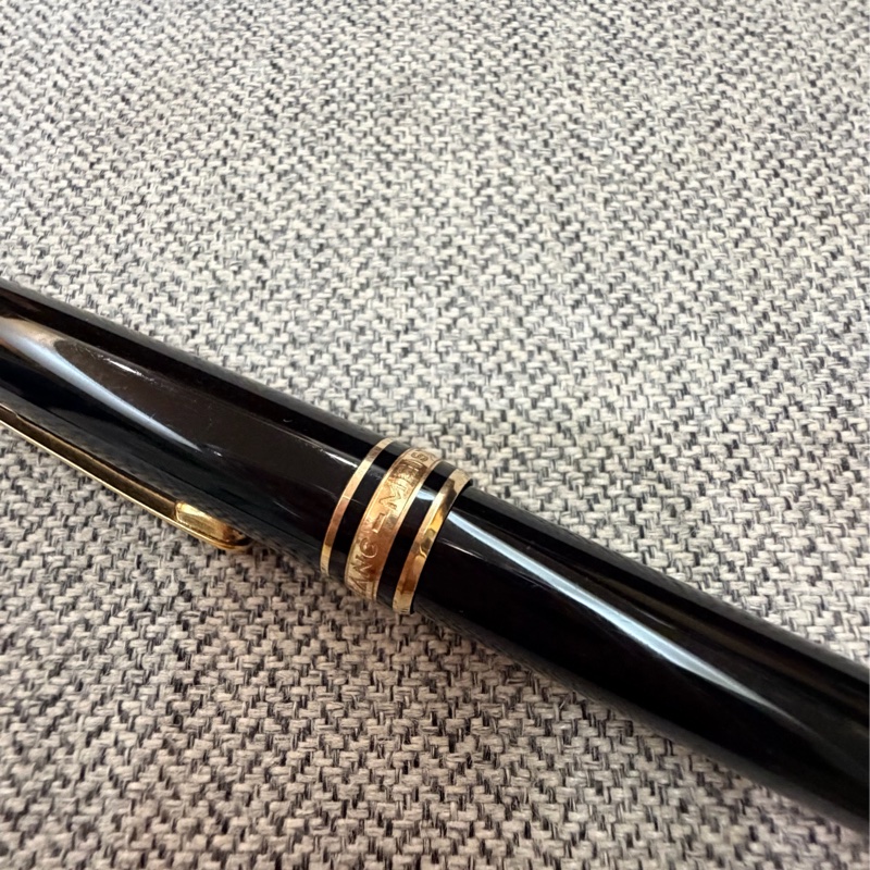 真品MONTBLANC 萬寶龍 Meisterstück 大師傑作(大班)鍍黃金經典鋼珠筆(古董級)-10