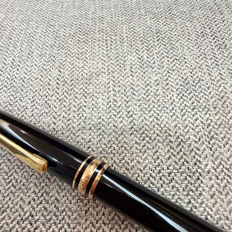 真品MONTBLANC 萬寶龍 Meisterstück 大師傑作(大班)鍍黃金經典鋼珠筆(古董級)-18