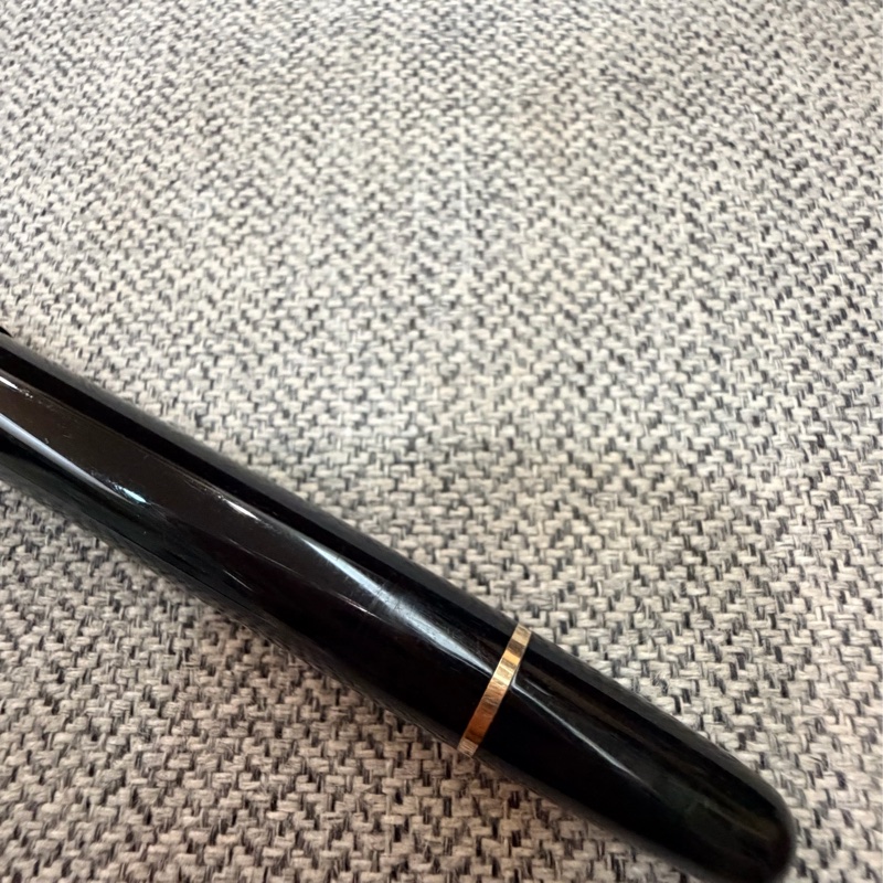 真品MONTBLANC 萬寶龍 Meisterstück 大師傑作(大班)鍍黃金經典鋼珠筆(古董級)-20