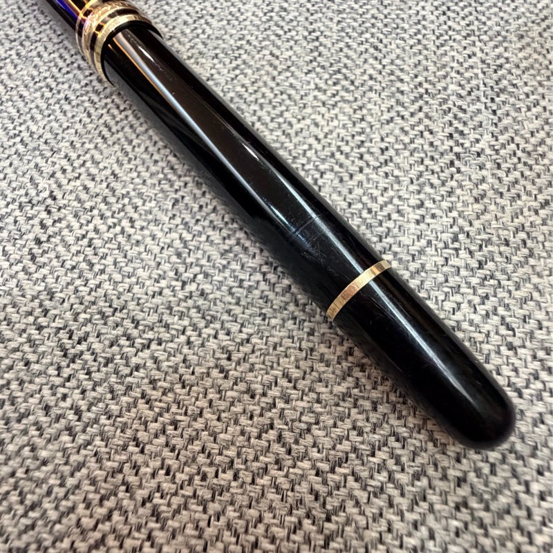 真品MONTBLANC 萬寶龍 Meisterstück 大師傑作(大班)鍍黃金經典鋼珠筆(古董級)-21