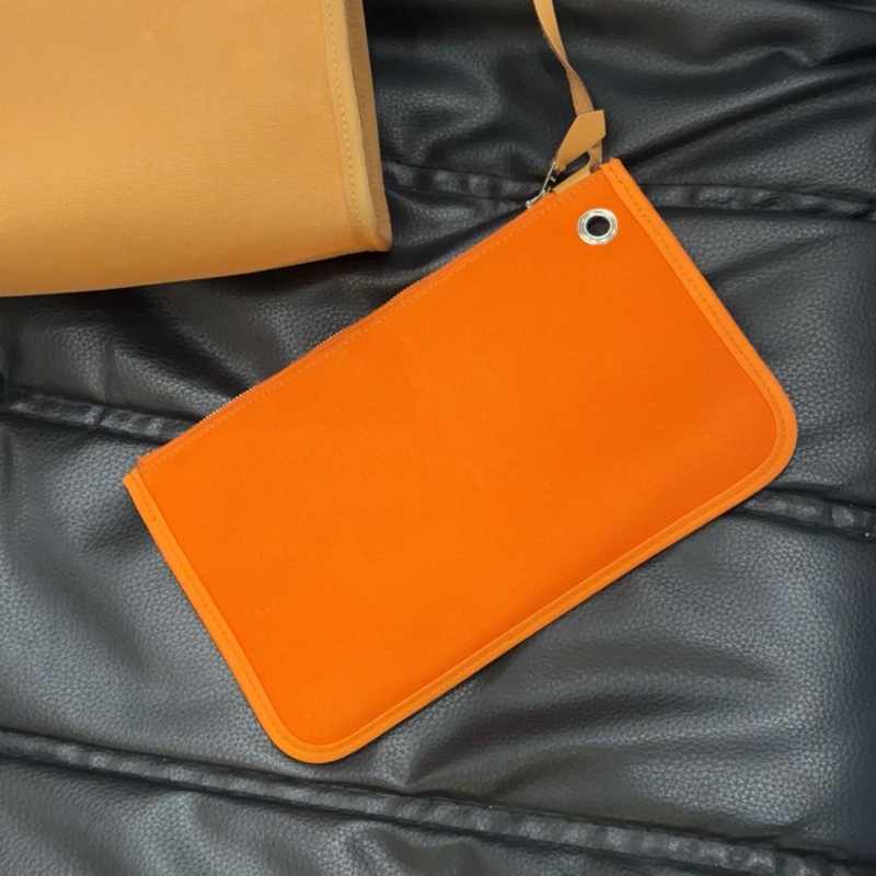 hermes 愛馬仕 herbag31 金棕拼橙色 雙色 帆布包 31×25 配件:鑰匙 鎖 掛件 防塵袋。復古時髦性價比之選。-3