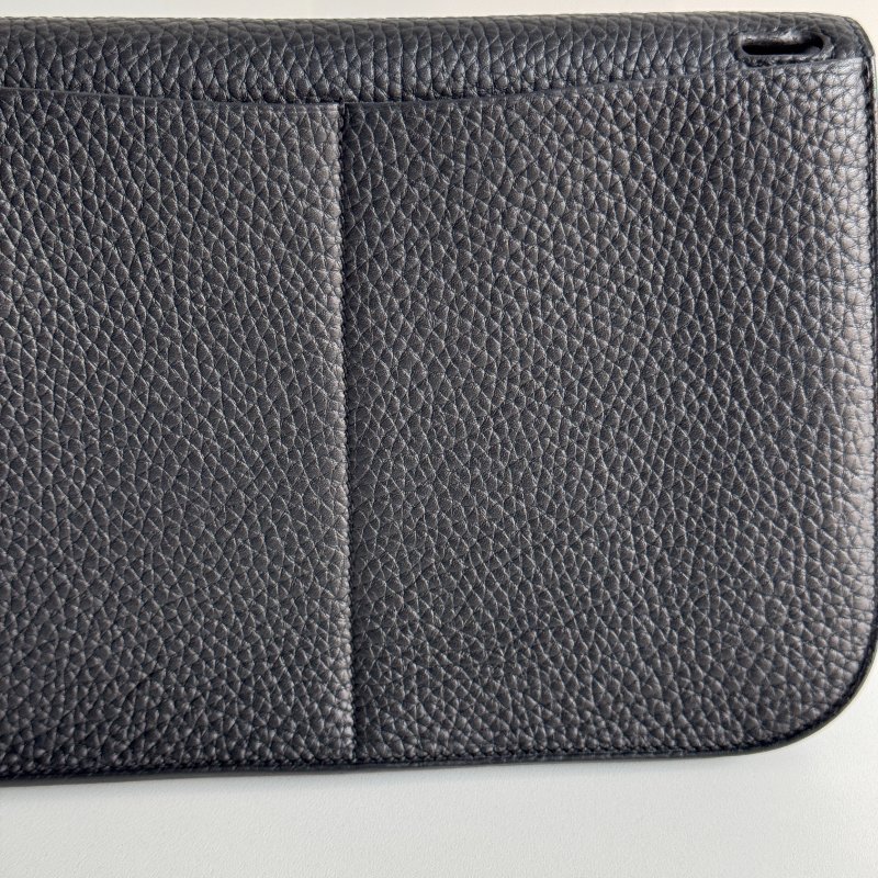 99新🆕 Hermès 愛馬仕 Halzan 25 黑色銀釦-8