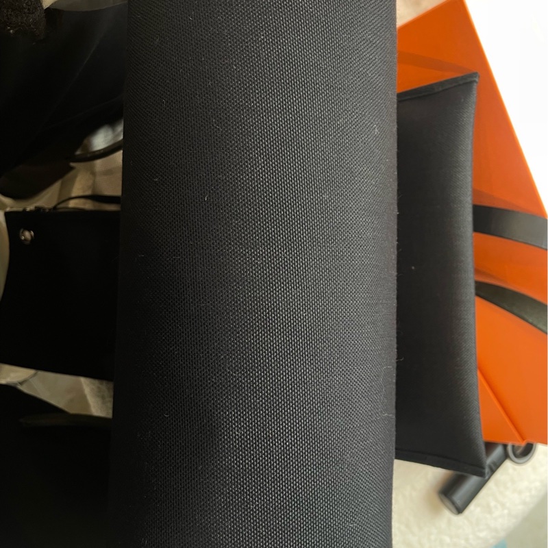 愛馬仕/Hermes herbag31 zip 黑銀 牛皮拼帆布-7